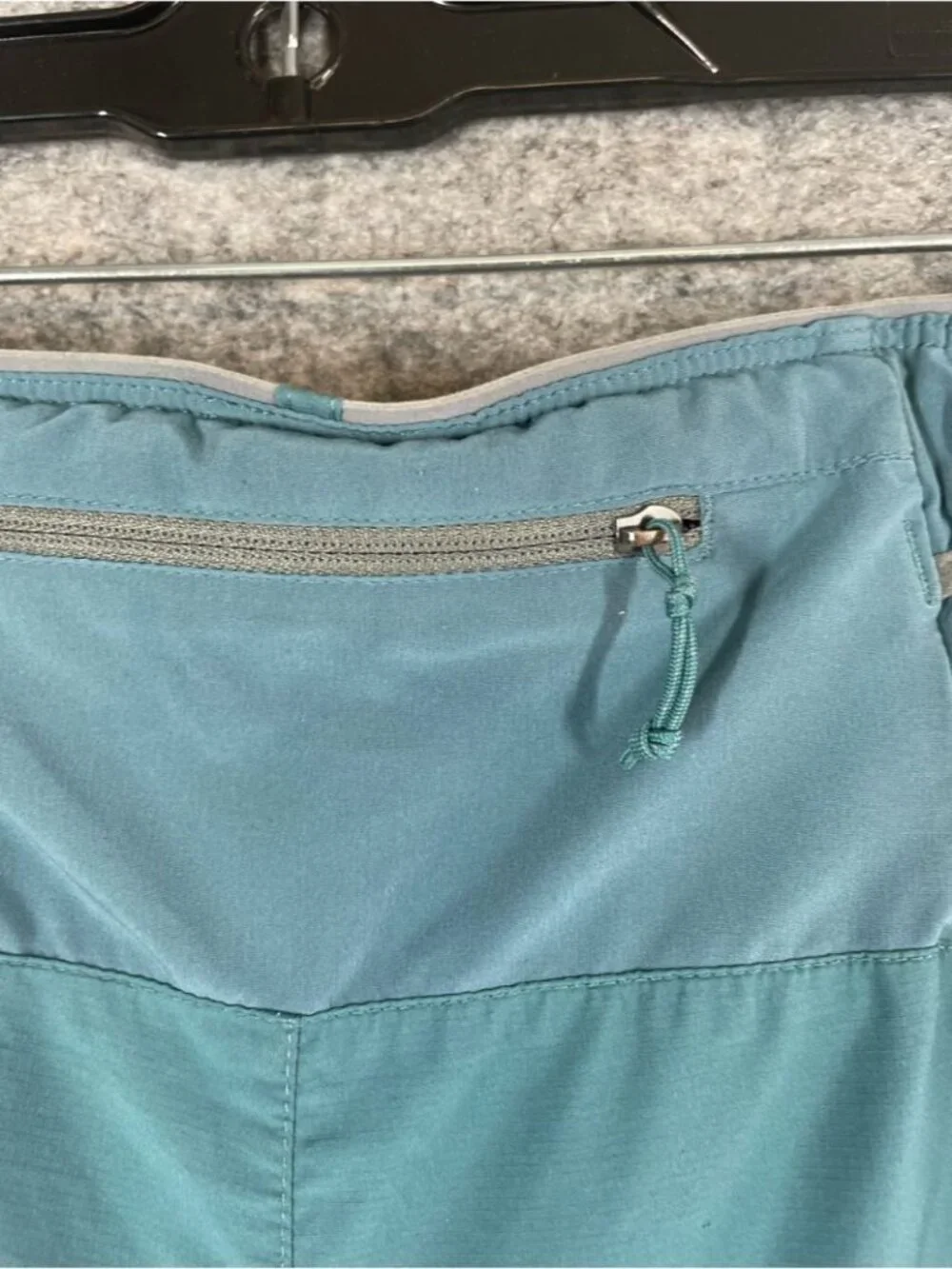 Patagonia Mens Running Shorts Blue Green Large Trail Athletic Outdoor Hiking